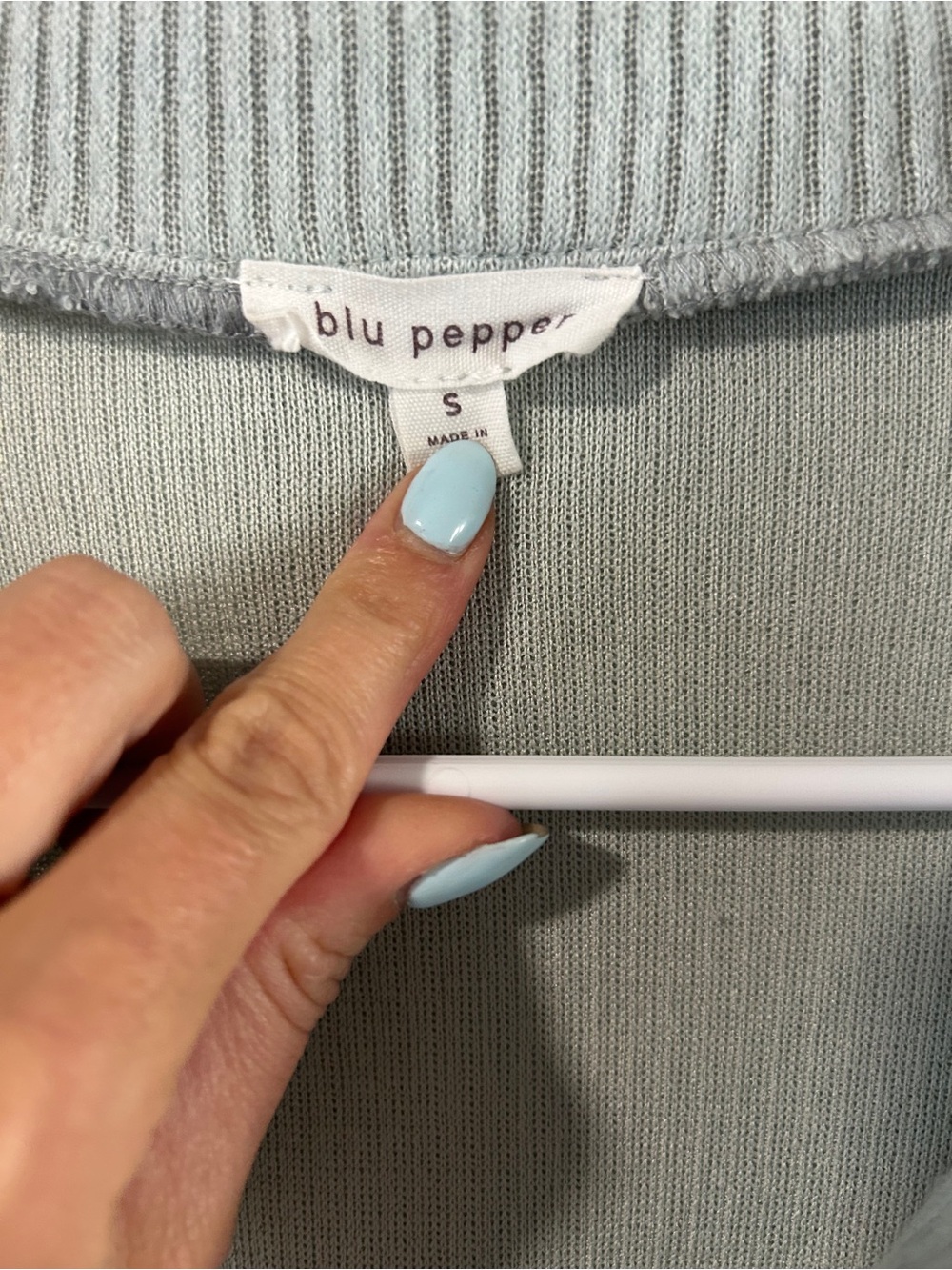 Blu Pepper Light Mint Corduroy Button-Up Jacket - Picture 5 of 7